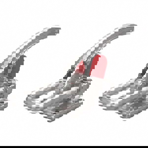 Pull-Action Latch Clamp: Horizontal, 7,500 lb, U-Hook, Flanged Base